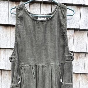 Vintage Erika Olive Corduroy Dress